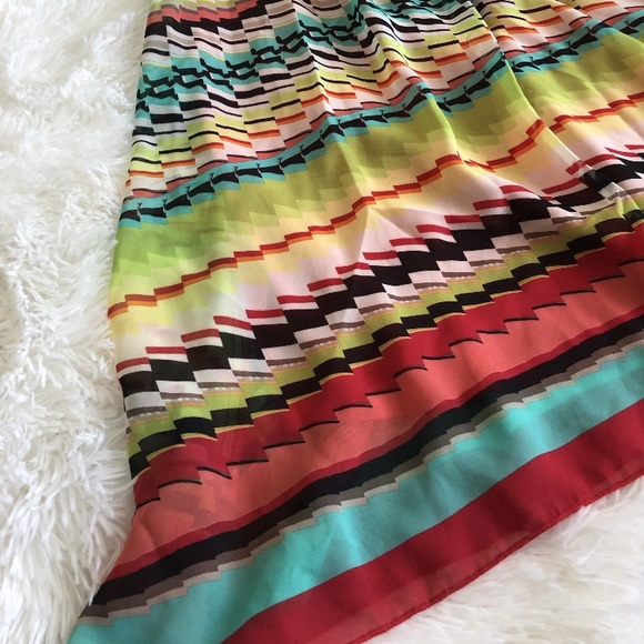 Ruby Rox Multi Color Strapless Dress - Picture 2 of 6